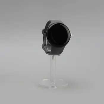 Google Pixel Watch Polished Silver Case / Charcoal Active Band (GQF4C)