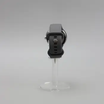 Google Pixel Watch Polished Silver Case / Charcoal Active Band (GQF4C)