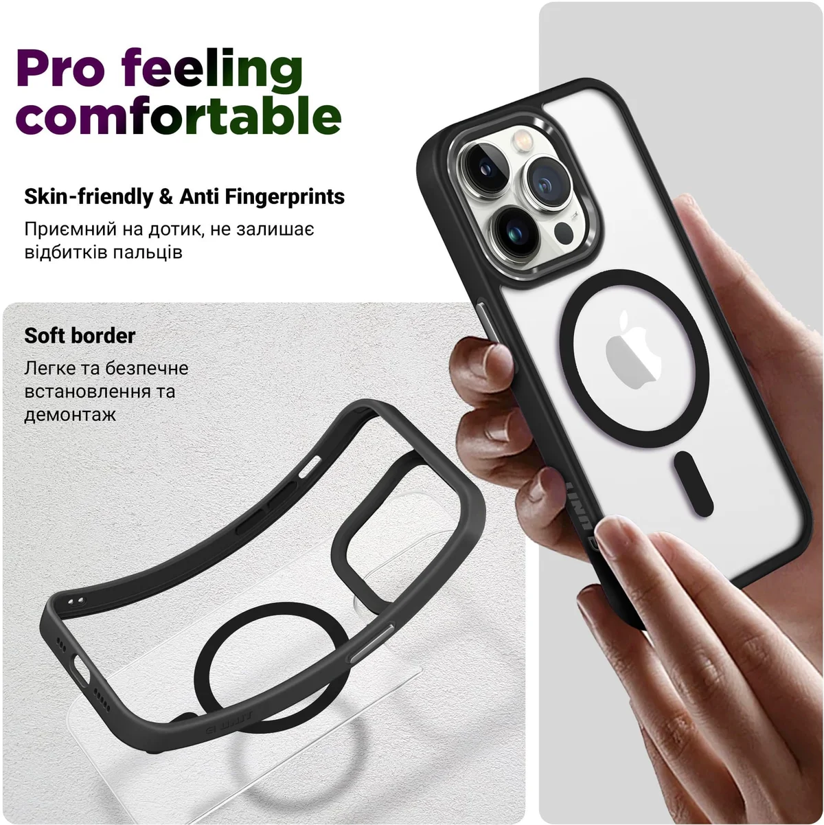 Чохол для смартфона ArmorStandart Unit MagSafe для Apple iPhone 13 Grey (ARM75197) — фото 3