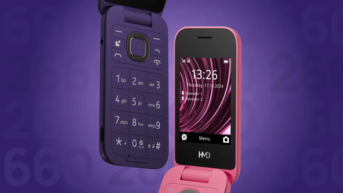 Мобільний телефон HMD 2660 Flip Black — фото 3