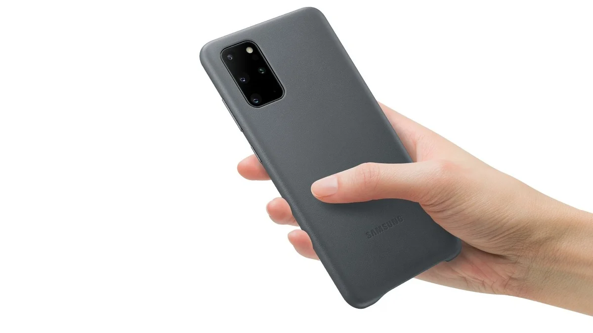 Чохол Samsung G985 Galaxy S20+ Leather Cover Brown (EF-VG985LAEG) — фото 1