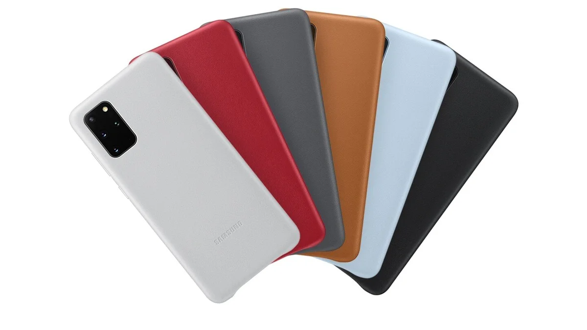 Чохол Samsung G985 Galaxy S20+ Leather Cover Brown (EF-VG985LAEG) — фото 2