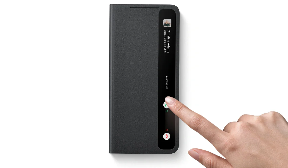 Чохол для смартфона Samsung Galaxy S21 Ultra Smart Clear View Cover Light Gray (EF-ZG998CJEGRU) — фото 2