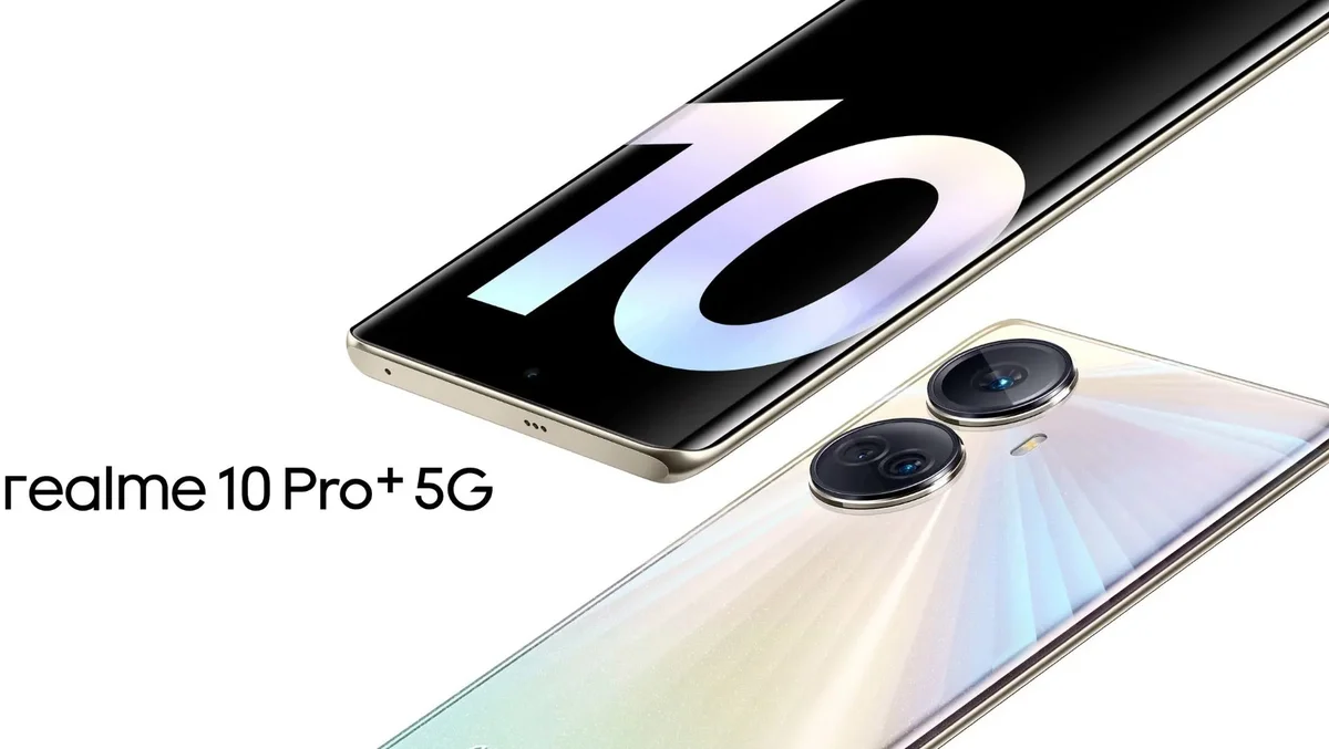 Смартфон realme 10 Pro+ 5G 8/256GB Nebula Blue — фото 1