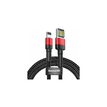 Кабель Baseus Cafule Cable special edition USB For iP 2.4A 1м Red+Black (CALKLF-G91)