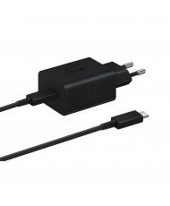 Мережевий зарядний пристрій Samsung 45W Travel Adapter (with Type-C cable) Black (EP-TA845XBE)