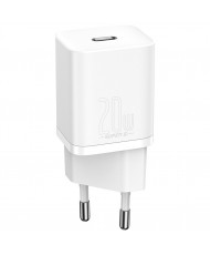 Зарядний пристрій Baseus Super Si Quick Charger 1C 20W EU White (CCSUP-B02)