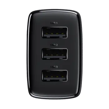 Зарядний пристрій Baseus Compact Charger 3U 17W Black (CCXJ020101)