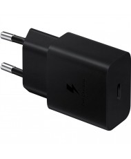 Зарядное устройство Samsung 15W Power Adapter USB-C EU Black (EP-T1510NBEGRU) #27874