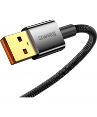 Кабель Baseus Explorer Series 100W USB Type-A to USB Type-C 2m Black (CATS000301)