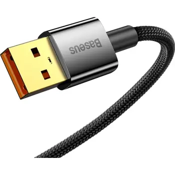 Кабель Baseus Explorer Series 100W USB Type-A to USB Type-C 2m Black (CATS000301)