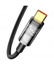 Кабель Baseus Explorer Series 100W USB Type-A to USB Type-C 2m Black (CATS000301)