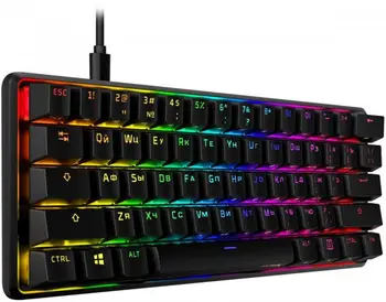 Клавіатура HyperX Alloy Origins 60 Red RGB Black (4P5N0AA) (UA)