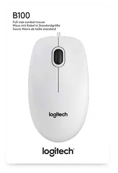 Миша Logitech B100 White (910-003360) (UA)