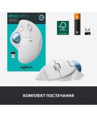 Миша Bluetooth Logitech Ergo M575 White (910-005870) (UA)