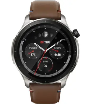 Смарт-годинник Amazfit GTR 4 Vintage Brown Leather (UA)