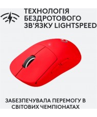 Миша бездротова Logitech Pro X Superlight Red (910-006784) (UA)
