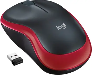 Миша бездротова Logitech M185 Red (910-002240) (UA)
