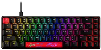 Клавіатура HyperX Alloy Origins 65 Red RGB ENG/RU Black (4P5D6AX) (UA)
