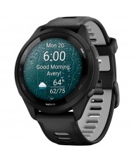 Смарт-годинник Garmin Forerunner 265 Black Bezel and Case with Black/Powder Gray Silicone Band (010-02810-50) (UA)