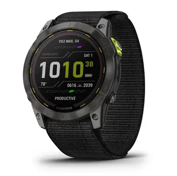 Смарт-часи Garmin Enduro 2 Sapphire Carbon Gray DLC Titanium with Black UltraFit Nylon Strap (010-02754-13) (UA)