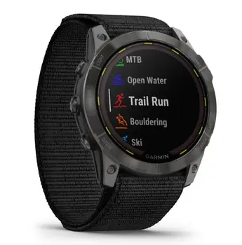 Смарт-часи Garmin Enduro 2 Sapphire Carbon Gray DLC Titanium with Black UltraFit Nylon Strap (010-02754-13) (UA)
