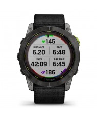 Смарт-часы Garmin Enduro 2 Sapphire Carbon Gray DLC Titanium with Black UltraFit Nylon Strap (010-02754-13) (UA)