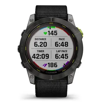 Смарт-часи Garmin Enduro 2 Sapphire Carbon Gray DLC Titanium with Black UltraFit Nylon Strap (010-02754-13) (UA)