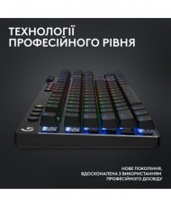 Клавiатура Logitech G PRO X TKL Lightspeed Black Tactile (920-012136) (UA)