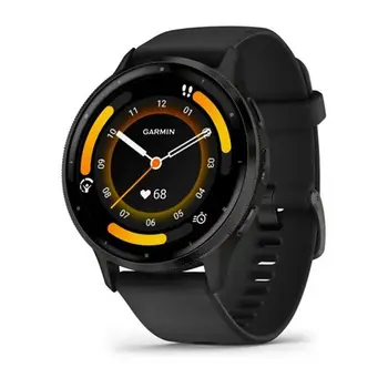 Смарт-годинник Garmin Venu 3 Slate Stainless Steel Bezel with Black Case and Silicone Band (010-02784-51) (UA)