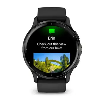 Смарт-годинник Garmin Venu 3 Slate Stainless Steel Bezel with Black Case and Silicone Band (010-02784-51) (UA)