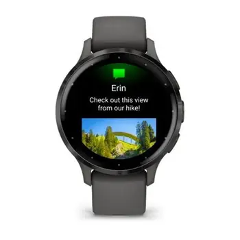 Смарт-годинник Garmin Venu 3s Silver Stainless Steel Bezel with Pebble Gray Case and Silicone Band (010-02785-50) (UA)