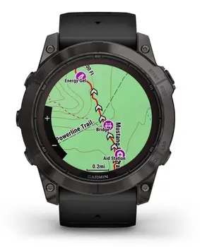 Смарт-годинник Garmin Fenix 7X Pro Sapphire Solar Carbon Gray DLC Titanium with Black Band (010-02778-54) (UA)