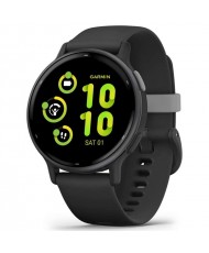 Смарт-годинник Garmin Vivoactive 5 Slate Aluminum Bezel with Black Case and Silicone Band (010-02862-50) (UA)