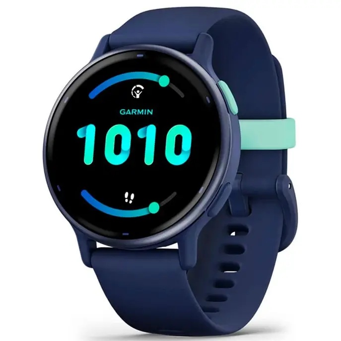 Смарт-годинник Garmin Vivoactive 5 Metallic Navy Aluminum Bezel with Navy Case and Silicone Band (010-02862-52) (UA)