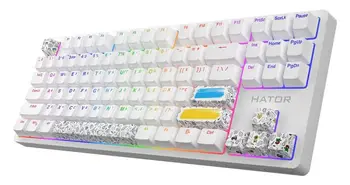 Клавіатура HATOR Rockfall 2 Mecha TKL Authentic Edition (HTK-531) White (UA)