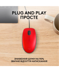 Миша Logitech M110 Silent Red (910-006759) (UA)