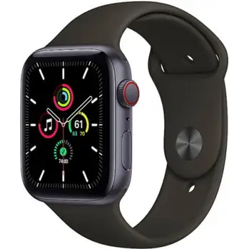 Смарт-годинник Apple Watch SE GPS + Cellular 44mm Space Gray Aluminum Case with Black Sport B. (MYER2)