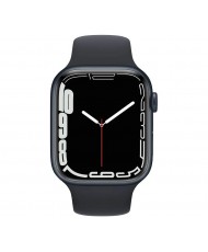Смарт-годинник Apple Watch Series 7 GPS + Cellular 45mm Midnight Aluminum Case w. Midnight S. Band (MKJ73)
