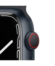 Смарт-годинник Apple Watch Series 7 GPS + Cellular 45mm Midnight Aluminum Case w. Midnight S. Band (MKJ73)