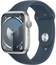 Смарт-годинник Apple Watch Series 9 GPS 41mm Silver Alu. Case w. Storm Blue S. Band - M/L (MR913)