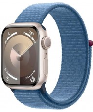 Смарт-годинник Apple Watch Series 9 GPS 41mm Starlight Aluminum Case w. Winter Blue Sport Loop (MR9K3)