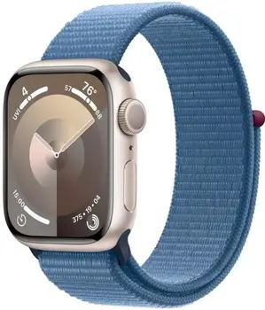 Смарт-годинник Apple Watch Series 9 GPS 41mm Starlight Aluminum Case w. Winter Blue Sport Loop (MR9K3)