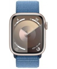 Смарт-годинник Apple Watch Series 9 GPS 41mm Starlight Aluminum Case w. Winter Blue Sport Loop (MR9K3)