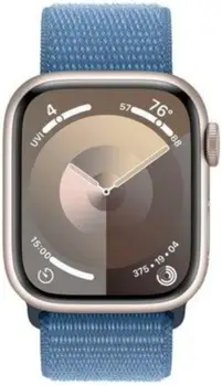 Смарт-годинник Apple Watch Series 9 GPS 41mm Starlight Aluminum Case w. Winter Blue Sport Loop (MR9K3)