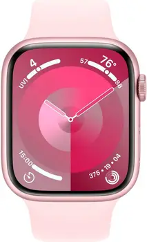 Смарт-годинник Apple Watch Series 9 GPS 45mm Pink Aluminum Case w. Light Pink Sport Band - M/L (MR9H3)