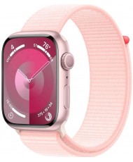 Смарт-годинник Apple Watch Series 9 GPS 45mm Pink Aluminum Case w. Light Pink S. Loop (MR9J3)