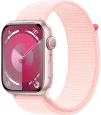 Смарт-годинник Apple Watch Series 9 GPS 41mm Pink Aluminum Case w. Light Pink S. Loop (MR953)