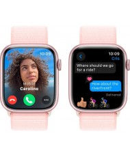 Смарт-годинник Apple Watch Series 9 GPS 41mm Pink Aluminum Case w. Light Pink S. Loop (MR953)