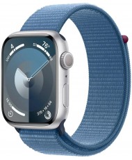 Смарт-годинник Apple Watch Series 9 GPS 41mm Silver Aluminum Case with Winter Blue Sport Loop (MR923)